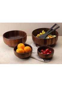 CONTINENTA, Sch&uuml;ssel 1 Stk. aus Holzwerkstoff Akazie, Holzfarben, Holzwerkstoff,