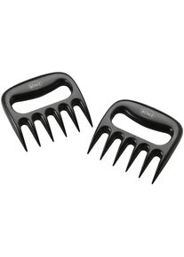 R&ouml;sle R&Ouml;SLE, Fleischgabel &raquo;Pulled-Pork, 25088&laquo; zum Zerteilen von gegartem Fleisch, 2-tlg., Polycarbonat, schwarz, Kunststoff, schwarz