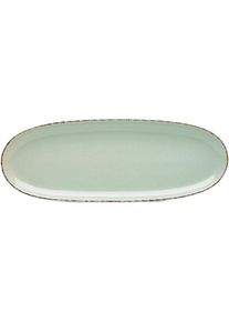 Van Well, Servierplatte &raquo;Platte Urban, 34 x 12, 5 cm, 4 St&uuml;ck&laquo; sp&uuml;lmaschinen- und mikrowellengeeignet, gr&uuml;n, Steinzeug, B/H/L: 12,5 cm x 2 cm x 34 cm,