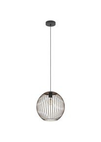 Eglo, H&auml;ngeleuchte &raquo;ALMANZORA Pendellampe - Stahl - E27 - 1X60W - IP20&laquo; E27 1 Stk. H&auml;ngelampe, Deckenlampe, Wohnzimmer, Esszimmer, H110 x &Oslash;32 cm, 
