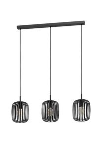 Eglo, Pendelleuchte &raquo;H&auml;ngeleuchte ROMAZZINA, exkl. E27, Stahl, Pendellampe&laquo; E27 Esszimmerlampe, 90x20x110cm, 3-flammig, modern, minimalistisch, 