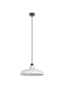 Eglo, H&auml;ngeleuchte &raquo;Matlock H&auml;ngelampe, Esszimmerlampe, Industrial, Metall, E27, Lampe&laquo; E27 1 Stk. H&auml;ngeleuchte Matlock grau, schwarz 1X40W H:110 &Oslash; 38
