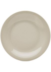 Van Well, Dessertteller &raquo;Jive, Teller 21 cm, 6 St&uuml;ck&laquo; dezentes Spiraldekor, sp&uuml;lmaschinen-und mikrowellengeeignet, beige, Porzellan, 21 cm, beige