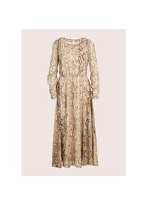 Madeleine Mode MADELEINE, Damen, Sommerkleid &raquo;Maxikleid Elegantes Kleid mit Animal-Print&laquo; Trendstarker Animal-Print, caramel / taupe, 42 - N-Gr, Flie&szlig;ende Silhouette