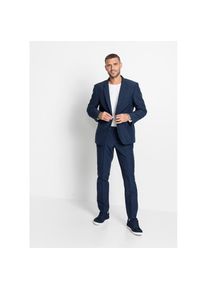 bonprix, Herren, Anzug Set, 2 Stk. tlg. slim fit zweiteiliges Set mit Sakko und Hose, aus Polyester, Casual Stil, dunkelblau, N-Gr, 64 - N-Gr, 
