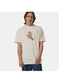 Santa Cruz, Herren, T-Shirt &raquo;BURNT BONE HAND T-SHIRT&laquo;, Unbleached Cotton, S, T-Shirt von Santa Cruz