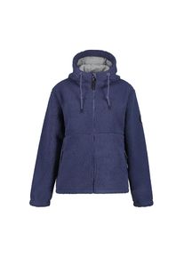 Icepeak, Damen, Fleecejacke &raquo;ADDIAS&laquo; mit Kapuze mit Stehkragen, mit gef&uuml;tterter Kapuze, mit Kordelzug, BLUE, XXL, Fleecejacke mit Stehkragen f&uuml;r 
