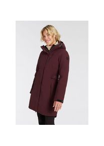 Killtec, Damen, Funktionsmantel &raquo;KOW 165 WMN PRK&laquo; aus Polyester, l&auml;ngeres Design, mit Kapuze mit Fleece-Innenfutter, dunkelweinrot, 46, 
