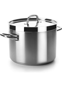 Lacor Chef Luxe Kochtopf ohne Deckel D24cm H20cm 9lt, Pfanne + Kochtopf, Silber