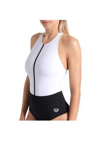 arena, Damen, Badeanzug &raquo;WOMEN'S arena SWIMSUIT SILVIA CROSS BACK&laquo;, BLACK-WHITE-BLACK, 44 - N-Gr, D Shaping Badeanzug von arena