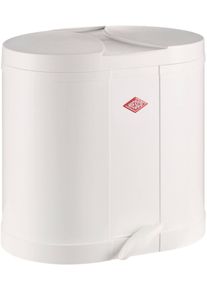 M&uuml;lleimer Wesco "Biom&uuml;lleimer", wei&szlig;, B:45cm H:43cm T:36cm, Stahlblech, M&uuml;lleimer, M&uuml;lleimer, &Ouml;KO-Sammler, 2x15 Liter