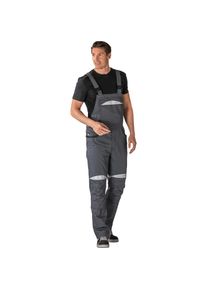 Planam, Arbeitshose, DuraWork Arbeitskleidung Arbeitslatzhose grau schwarz Gr&ouml;sse 52 (52)