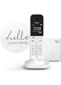 Gigaset CL390 Lucent White (DE-Version), Telefon, Weiss