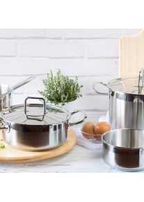 BRA A343956, Pfanne + Kochtopf, Silber