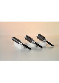 Olivia Garden, Haarb&uuml;rste + Kamm, Essential Blowout Classic Silber 85 mm