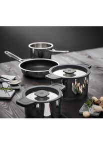 Schulte Ufer Schulte-Ufer SchulteUfer Casserole Maxa by Barski Design 24 coated, Pfanne + Kochtopf, Silber