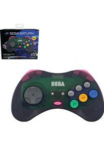 retro-bit Sega Saturn 8-button Arcade Pad -langaton peliohjain, Mega Drive, harmaa (Switch, Mac, PS3, PC, Sega Mega Drive), Gaming Controller, Grau