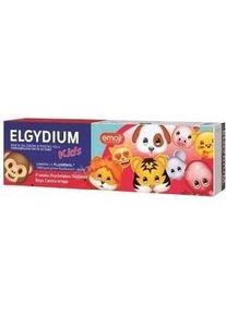 Elgydium, Zahnpasta, Emoji Kinderzahnpasta f&uuml;r Kinder mit erfrischendem Erdbeergeschmack 3-6 Jahre, 50 ml (50 ml)
