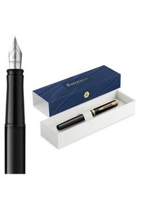 Waterman Impression Black Lacquer G.T. Fountain pen M Blue ink