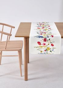 Chemin de table &agrave; imprim&eacute; floral - multicolore - taille 40x140 cm - bonprix