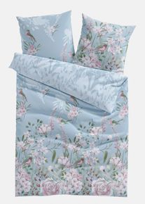 Parure de lit en linon - bleu - taille 135x200 cm - 100% coton - bonprix