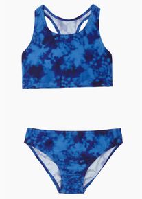 Bikini &agrave; imprim&eacute; batik (ens. 2 pces) - bleu - taille 128/134 - bonprix