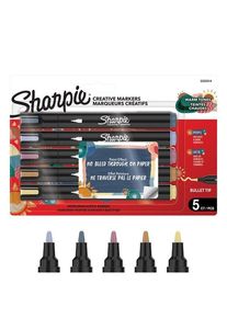 sharpie Creative Acrylic Marker Warm Tones Bullet tip 5-Blister