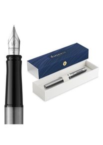 Waterman Impression Stainless Steel P.T. Fountain pen F Blue ink