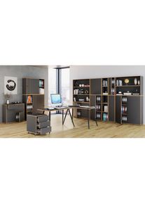 Vcm B&uuml;cherregal &raquo;Holz B&uuml;ro Regal B&uuml;cher Ordner Aktenregal Salia 2f&laquo; 1 Stk. tlg.