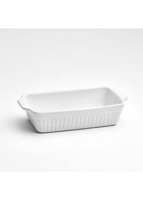 Van Well Auflaufform &raquo;Backform rechteckig, 29,8 x 16 x 6,4 cm, mit Rillenstruktur&laquo; Keramik 1 Stk. tlg. wei&szlig;, sp&uuml;lmaschinen- und mikrowellenfest