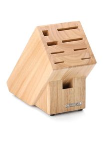 CONTINENTA Messerblock 1 Stk. mit Scherenschlitz, Gummibaum 22x11,5x22cm