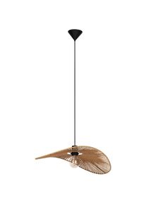 Eglo H&auml;ngeleuchte &raquo;Siruela H&auml;ngelampe, Esszimmerlampe, Papier und Metall, E27, Lampe&laquo; E27 1 Stk. H&auml;ngeleuchte - L56 x B40 x H110 cm - schwarz - 1X42W 