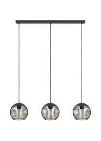 Eglo H&auml;ngeleuchte &raquo;ALMANZORA Pendellampe - Stahl - E27 - 3X60W - IP20&laquo; E27 1 Stk. H&auml;ngelampe, Deckenlampe, Wohnzimmer, Esszimmer, L90 x B20 x H110 cm