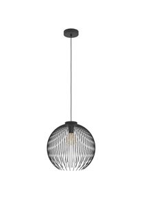 Eglo H&auml;ngeleuchte &raquo;Venezuela H&auml;ngelampe, Pendelleuchte, Esszimmerlampe, Metall, E27&laquo; E27 1 Stk. H&auml;ngeleuchte - H110 x &Oslash;40 cm - schwarz - 1X40W exkl.