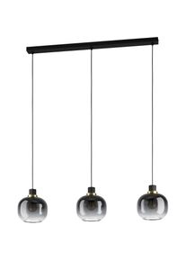 Eglo H&auml;ngeleuchte &raquo;OILELLA Pendellampe - Stahl - E27 - 3X40W - IP20&laquo; E27 1 Stk. H&auml;ngelampe, Deckenlampe, Wohnzimmer, Esszimmer, L95 x B19 x H110 cm