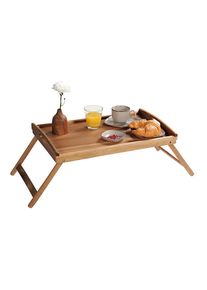 Kesper Tablett &raquo;Servier- & Betttablett, Akazie, FSC&laquo; mit 2 F&uuml;&szlig;en zum Herunterklappen