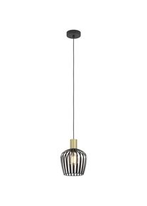Eglo H&auml;ngeleuchte &raquo;EMPOLI Pendellampe - Stahl - E27 - 1X40W - IP20&laquo; E27 1 Stk. H&auml;ngelampe, Deckenlampe, Wohnzimmer, Esszimmer, H110 x &Oslash;20 cm