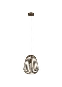Eglo H&auml;ngeleuchte &raquo;ESPINAL Pendellampe - Stahl - E27 - 1X40W - IP20&laquo; E27 1 Stk. H&auml;ngelampe, Deckenlampe, Wohnzimmer, Esszimmer, H110 x &Oslash;28 cm