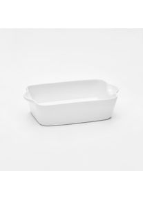 Van Well Auflaufform &raquo;Backform eckig, 20 x 13,5 x 5,5 cm&laquo; Porzellan 1 Stk. tlg. wei&szlig; gl&auml;nzend, sp&uuml;lmaschinen- und mikrowellengeeignet