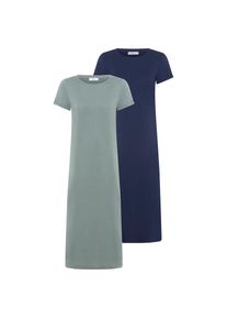 Flashlights Shirtkleid 2er-Pack, aus Single Jersey, bequeme Passform, mit Seitenschlitzen, wadenlang