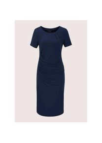 Madeleine Mode MADELEINE Sommerkleid &raquo;Etuikleid Viskosekleid mit asymmetrischen Falten&laquo; Etuikleid aus Jerseystretch blau, Gr&ouml;&szlig;e 44
