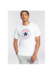 Converse T-Shirt &raquo;Converse GO-TO ALL STAR PATCH STANDARD-FIT T-SHIRT&laquo; Unisex wei&szlig;, Gr&ouml;&szlig;e XS