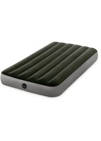 Luftbett Intex "Dura-Beam DOWNY Airbed" Gr. 99, grau (grau, gr&uuml;n), Luftbetten, B/H/L: 99cm x 25cm x 191cm, Vinyl, Luftbett, B:99cm H:25cm L:191cm