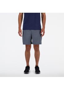 Laufshorts New Balance "SPORT ESSENTIAL SHORT 7", Herren, Gr. L, N-Gr, graphite gt, Stoff, Obermaterial: 100% Polyester, Hosen Laufshorts, mit feuchtigkeitsabweisender Technologie, atmungsaktiver Innenslip