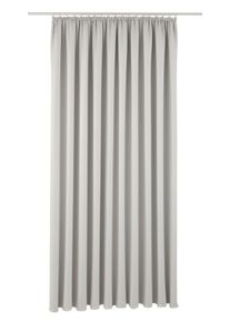 Verdunkelungsvorhang OTTO HOME "Solana" Gr. 7, grau (hellgrau), B:280cm H:225cm, Polyester, Gardinen, Verdunkelungsvorhang, Breite 280 cm, &Uuml;berbreite, einfarbig, Raumteiler
