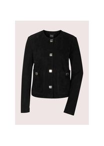 Madeleine Mode MADELEINE Lederjacke &raquo;Lederjacke Kurzjacke mit Schmuckkn&ouml;pfen&laquo; Gl&auml;nzende Schmuckkn&ouml;pfe schwarz, Gr&ouml;&szlig;e 46