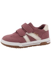 Klettschuh Lurchi "Berry", M&auml;dchen, Gr. 31, altrosa, wei&szlig;, Leder, Veloursleder, Schuhe Klettschuh, Sneaker, Halbschuh, Freizeitschuh, Gr&ouml;&szlig;enschablone zum Download
