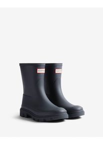 Gummistiefel Hunter "UNISEX DOWNPOUR SHORT BOOT", Damen, Gr. 39, Hunter navy, Gummi, Schuhe Gummistiefel, wasserdicht