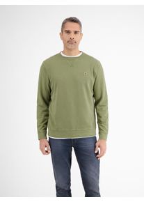 Sweatshirt Lerros "Urbaner Sweatshirtstyle, weiche Haptik", Herren, Gr. S, gr&uuml;n (sage gr&uuml;n), 100% Baumwolle, Sweatshirts Sweatshirt