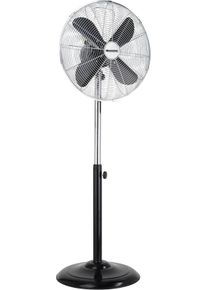 Sonnenk&ouml;nig Standventilator SONNENK&Ouml;NIG "Metal Black 16, Leistung 50W, schwenkbar, h&ouml;henverstellbar", schwarz, B:45cm T:40cm, Ventilatoren, Standventilator, guter Halt, hohe Effizienz, Oszillation, 4 Ventilationsbl&auml;tter